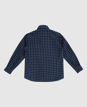 Stefano Ricci Children's printed silk shirt YC003203NG500