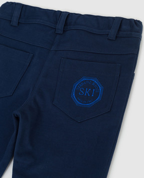 Stefano Ricci Children's trousers with embroidery YAT6S00020NORWIC