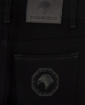 Stefano Ricci Children's black trousers YFT7400040K906