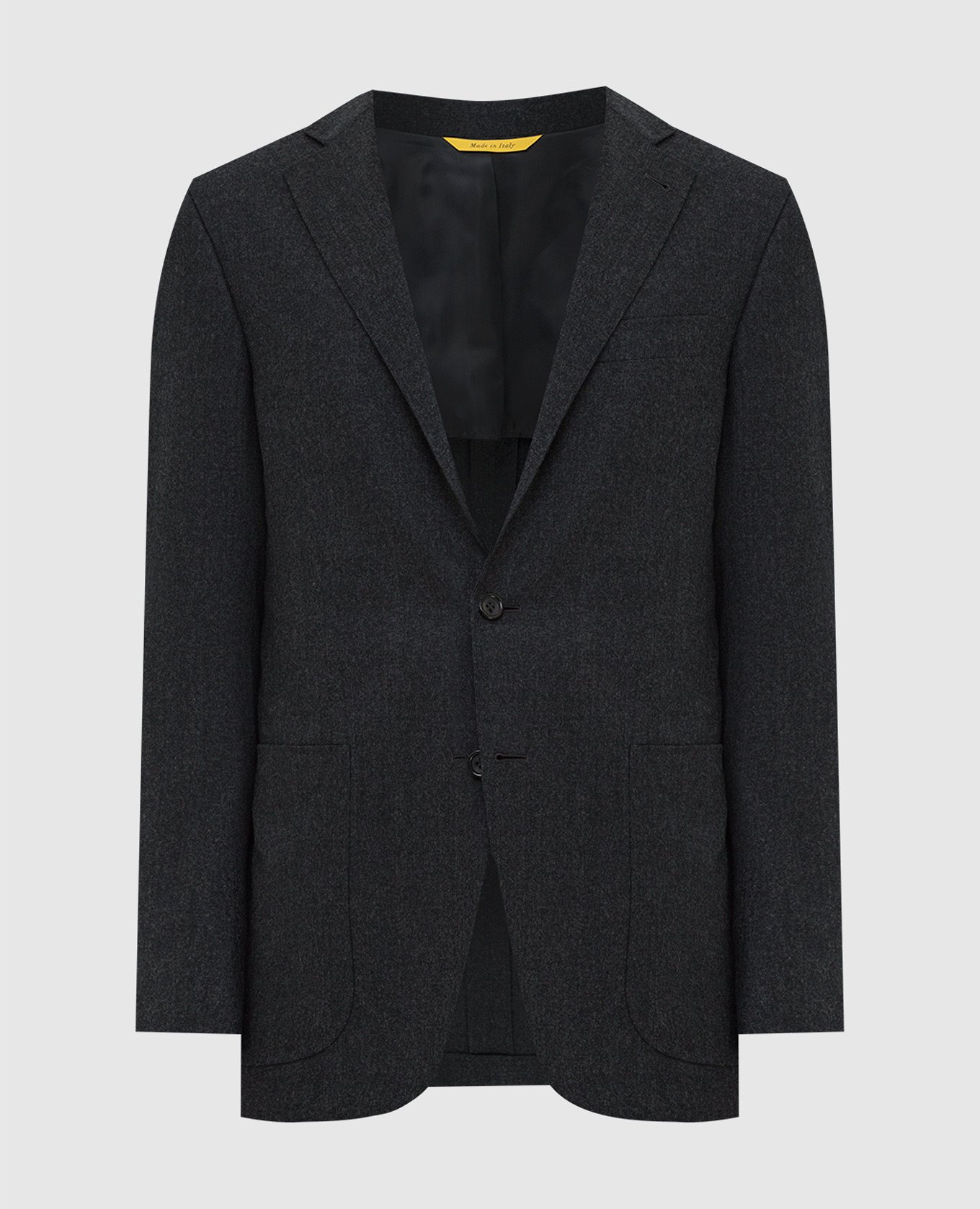 

Charcoal wool blazer Canali, Серый
