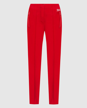 Dolce&Gabbana Red sweatpants with logo print FTB7KTGDO95
