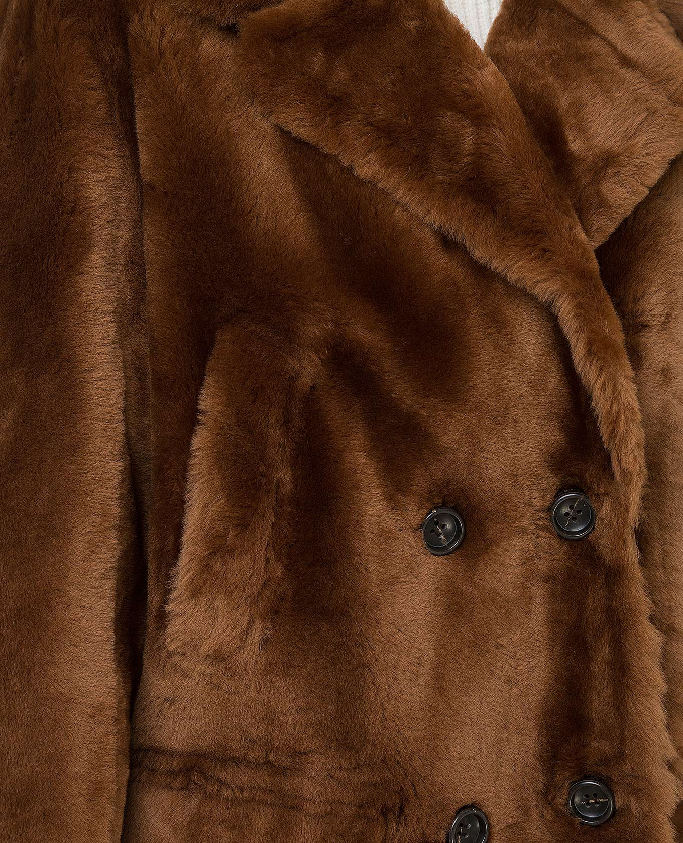 

brown fur coat Yves Salomon