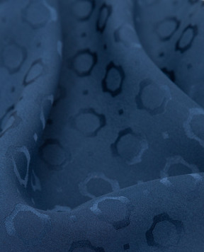 Stefano Ricci Children's dark blue patterned silk scarf YFZ25O800