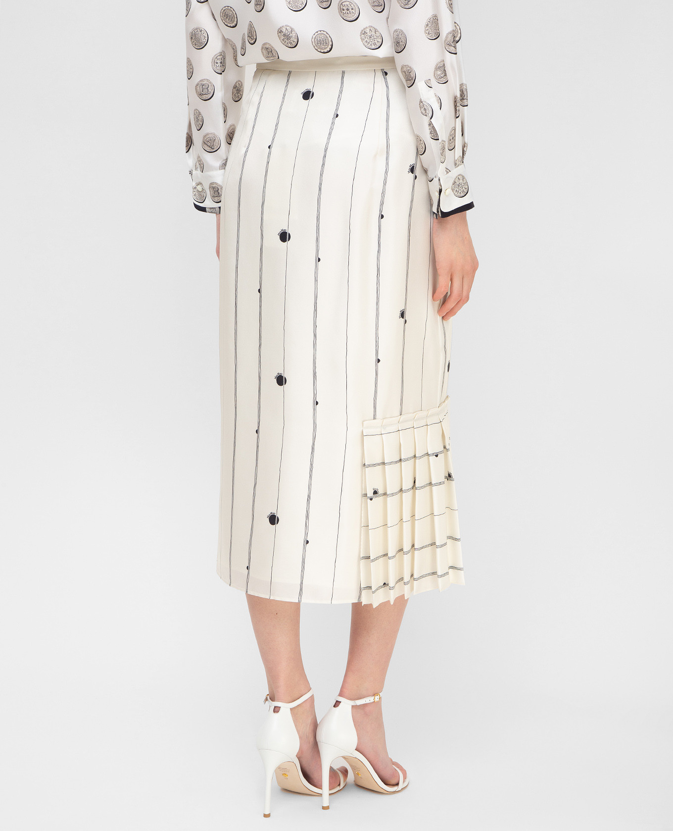 Light beige silk skirt Max Mara 4