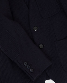 Stefano Ricci Children's navy blue cashmere blazer Y1RSGD2MG0HC4027