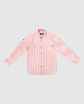Stefano Ricci Children's red striped shirt YC002678LJ1653