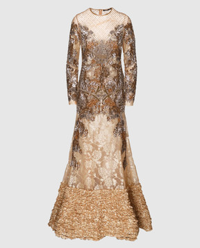 Amen Evening golden dress CMW17510