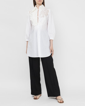 Ermanno Scervino Tunic with lace inserts D382Q762MUP