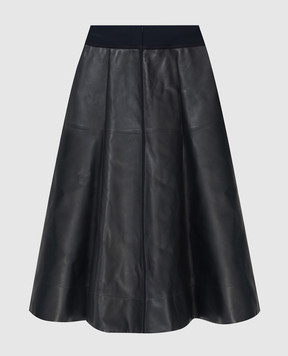 Jil Sander Leather midi skirt JSPT653570WTL01019