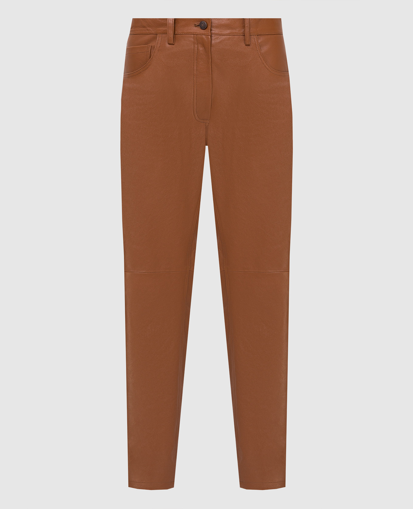 

Brown leather pants Magda Butrym
