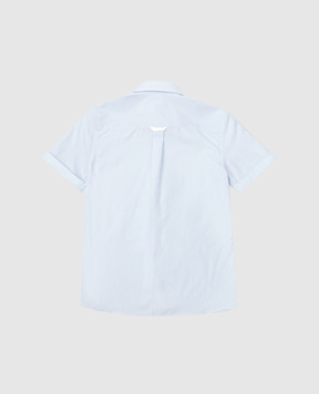 Stefano Ricci Children's blue checked shirt YC004519M1880