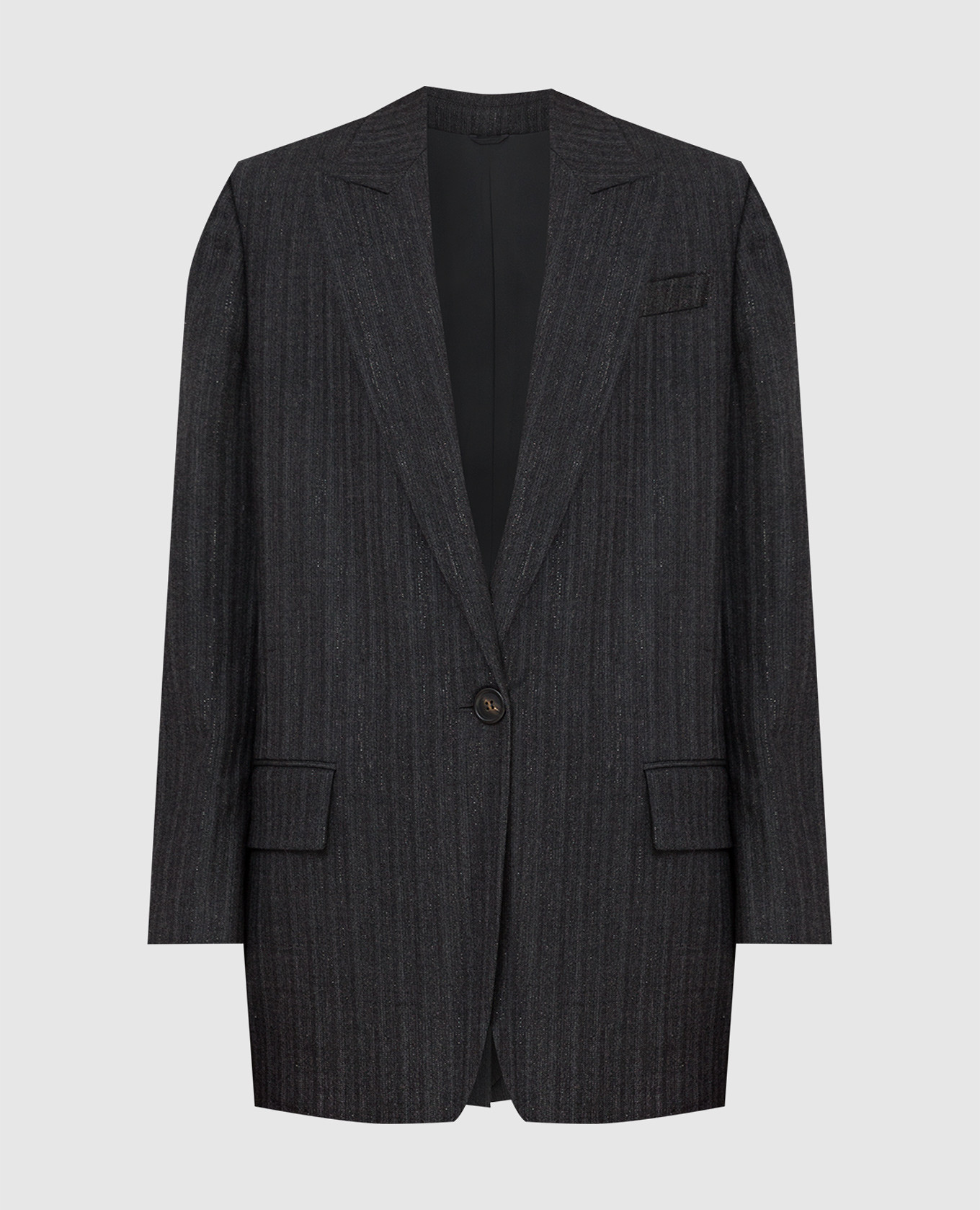 

Wool jacket with lurex Brunello Cucinelli, Grey