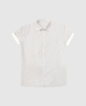 Stefano Ricci Children's light beige striped shirt YC002683L1666