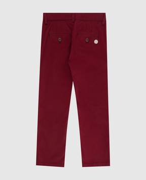 Stefano Ricci Children's burgundy trousers YUT7400050VAL006