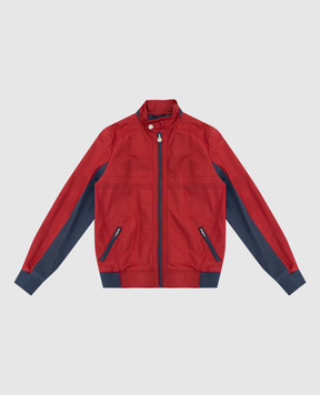 Stefano Ricci Children's red leather jacket YAJ7200070NPMIL