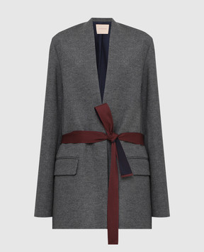 Roksanda Selma wool wrap jacket AW21J2381
