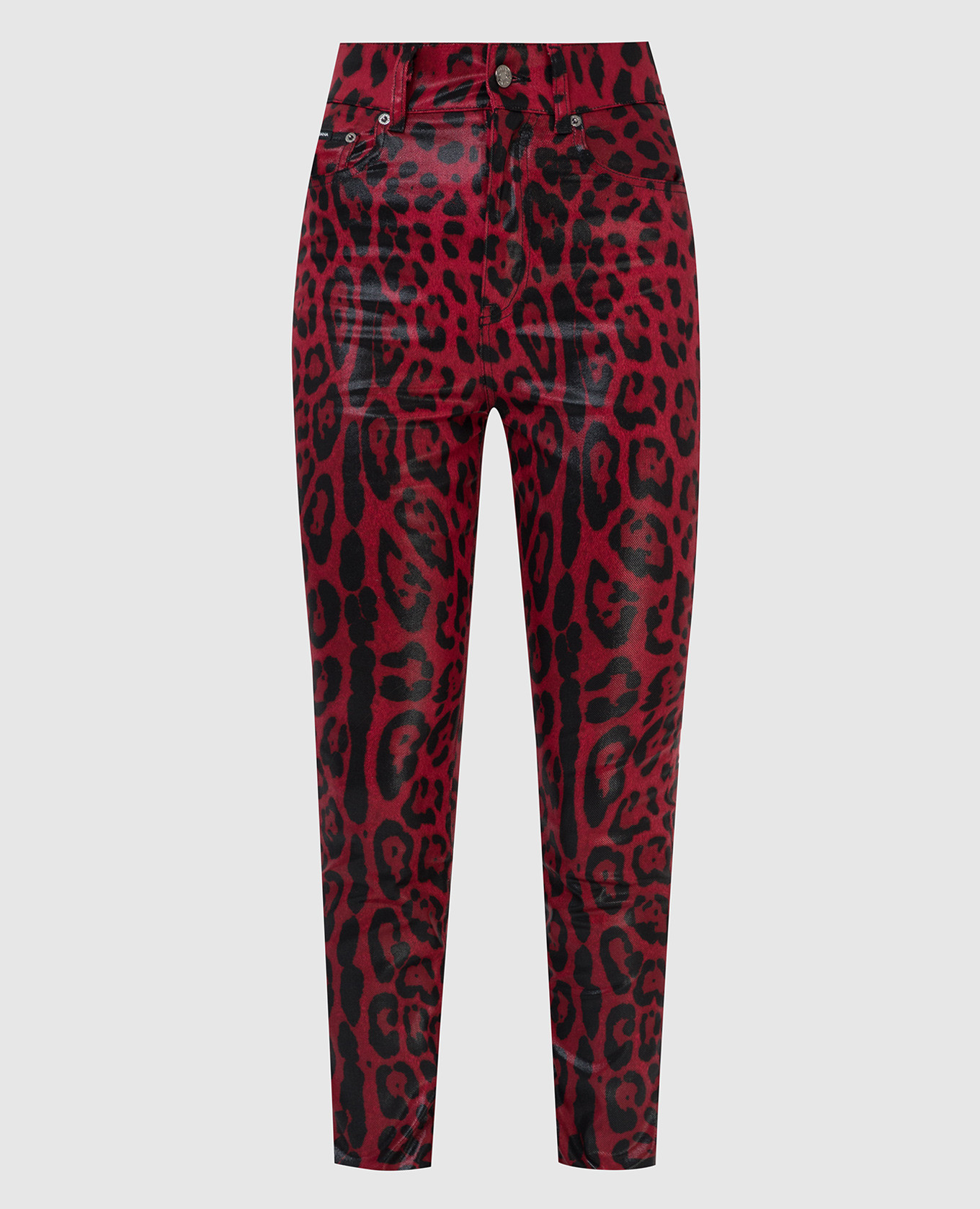 

Slim jeans animal print Dolce&Gabbana, Red