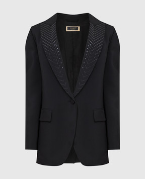 Peserico Graphite jacket with sequins S0185700Q106087