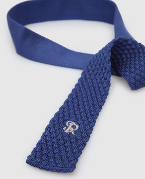 Stefano Ricci Children's silk blue patterned tie YCRMTSR1400