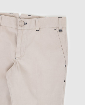 Stefano Ricci Children's light beige trousers YAT8200010VAL011