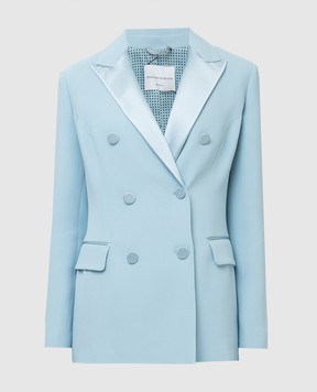Ermanno Scervino Double breasted blue jacket D396I320UKF