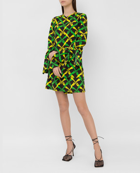 Bottega Veneta Patterned blouse with tie sleeves 651003V0G60