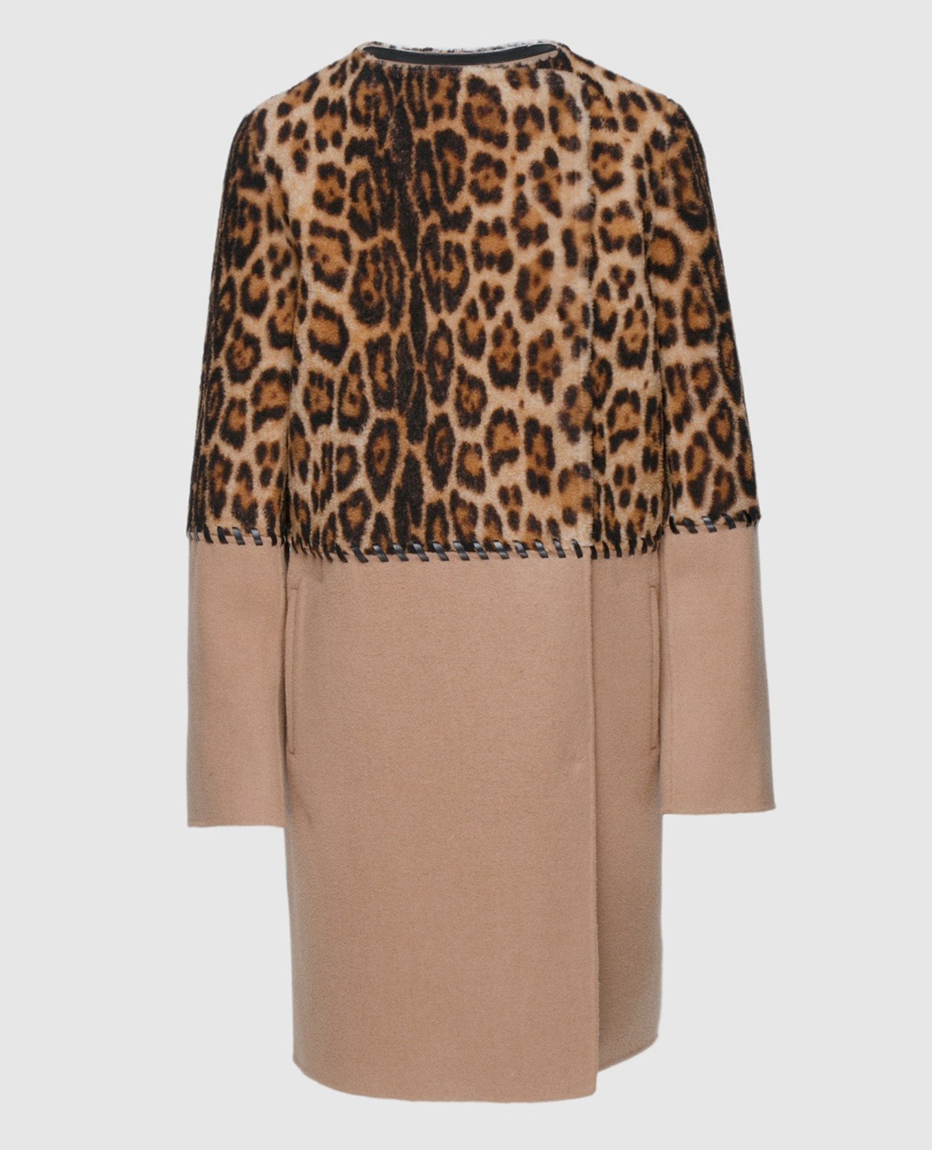 

Beige wool and cashmere coat Yves Salomon