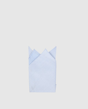Stefano Ricci Children's blue jacquard pasha scarf YFZ4PM1700