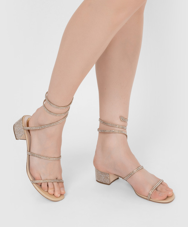 rene caovilla beige