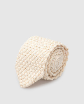 Stefano Ricci Children's light beige silk tie YCRMTSR1400