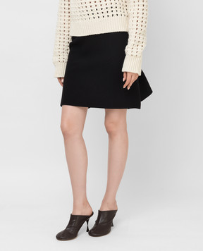 Bottega Veneta Black skirt with frills 666516V12V0