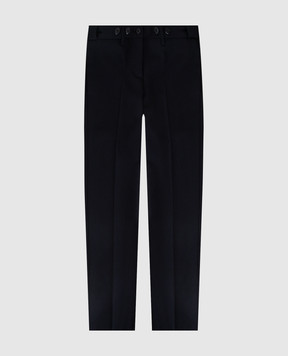 Stefano Ricci Children's dark blue wool trousers Y1T9500000W0017C