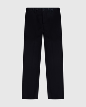 Stefano Ricci Children's black wool trousers Y1T9000000W0004D