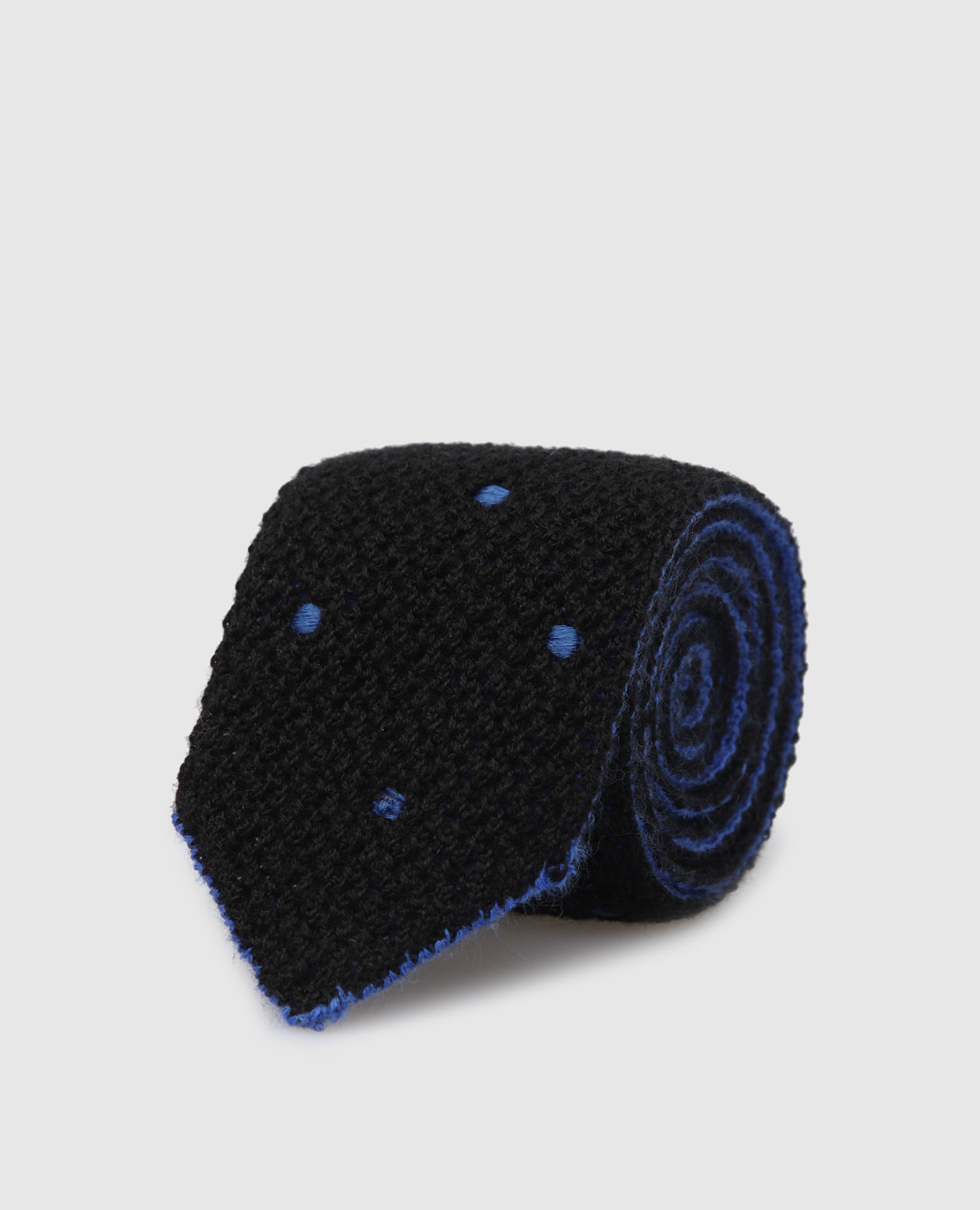 

Children's tie in cashmere and silk with polka dots Stefano Ricci, Black