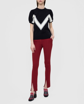 Victoria Beckham Burgundy trousers TRSLM2809