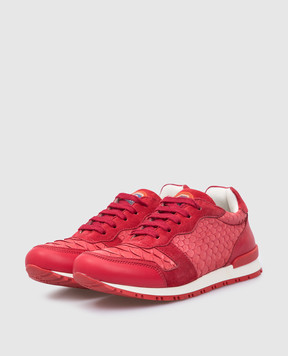 Stefano Ricci Children's sneakers made of python leather YRU01G803VHSDPT