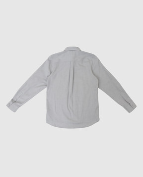 Stefano Ricci Children's light gray shirt with embroidery YAC6S00030L824