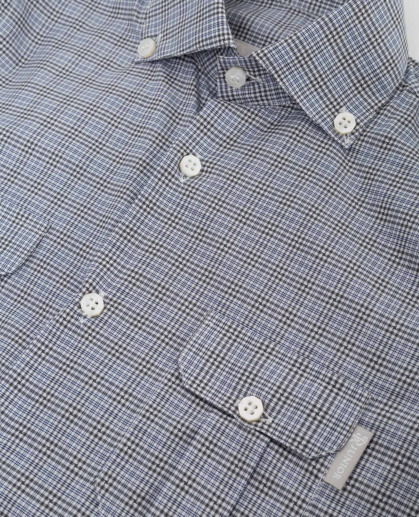 

Children's checkered shirt Stefano Ricci, Grey