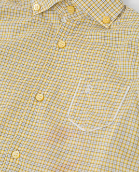 Stefano Ricci Checked silk shirt for children YC003573LJ1784
