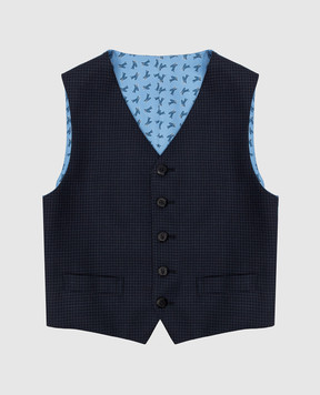 Stefano Ricci Patterned wool and silk vest Y1E0100000HC3241