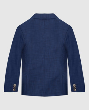 Stefano Ricci Patterned wool and silk jacket for children Y1SF378900HC5114jack