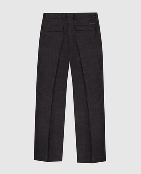 Stefano Ricci Patterned silk and silk children's trousers YAT8200020KWL01B