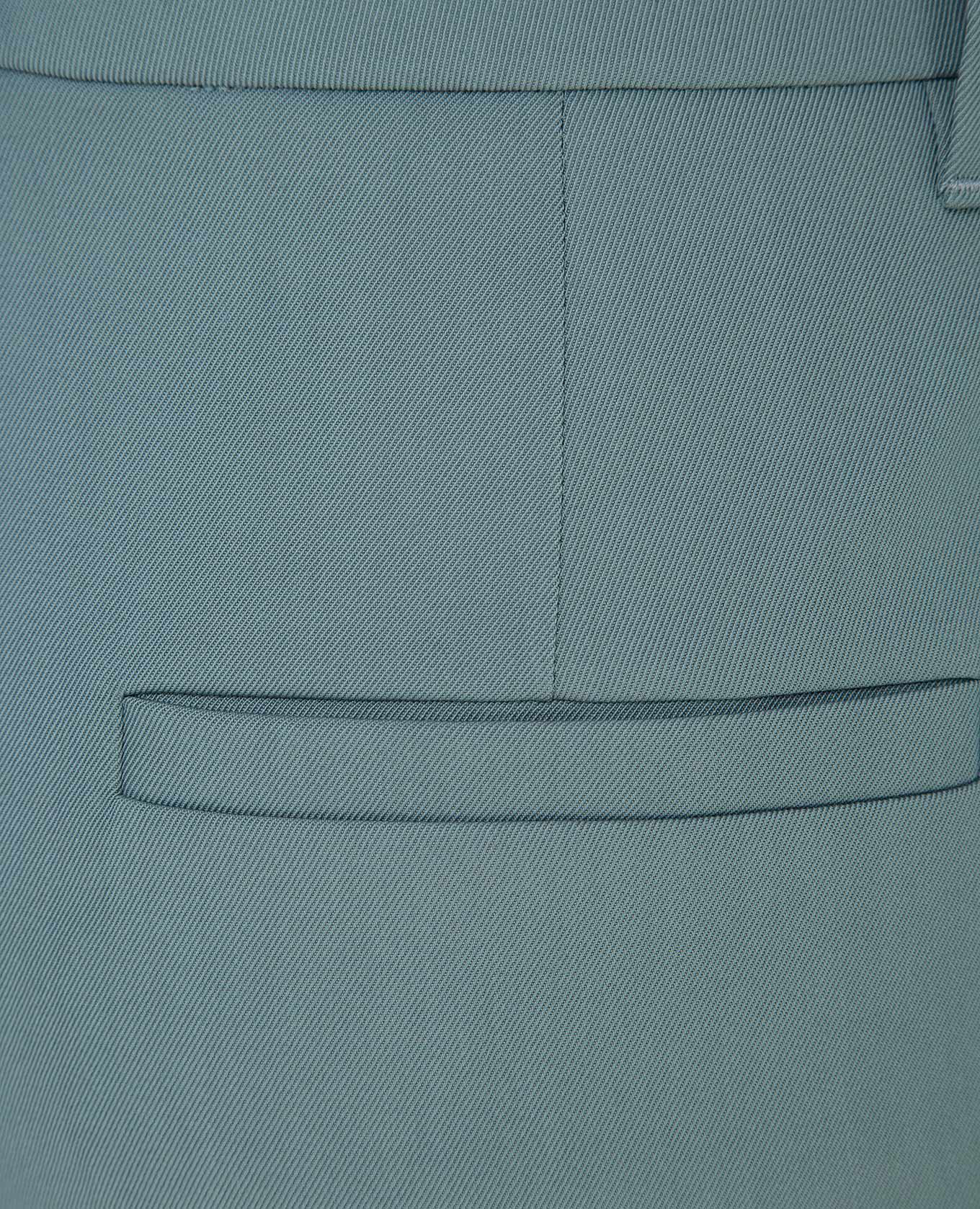 

Turquoise Wool Cropped Pants Brunello Cucinelli, Green