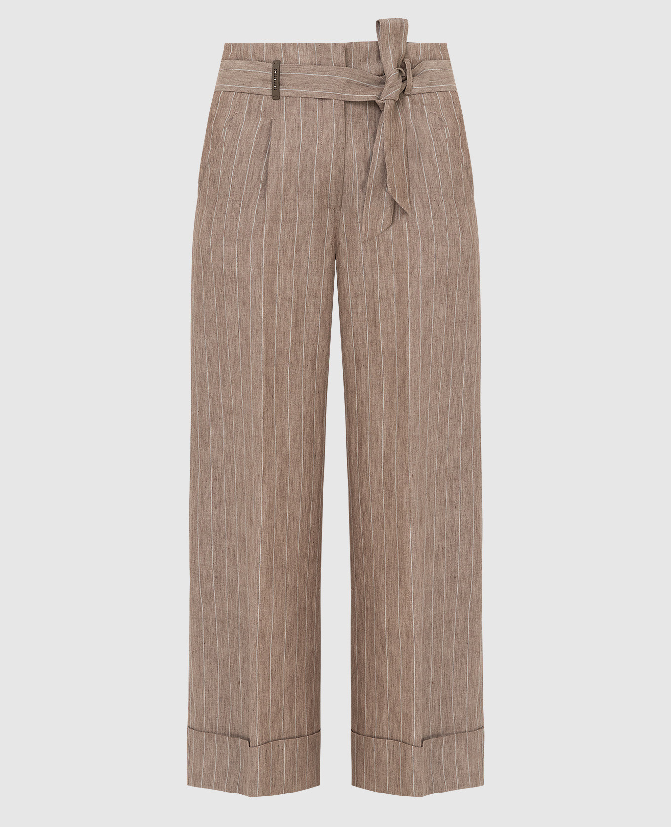 

Beige linen trousers Peserico