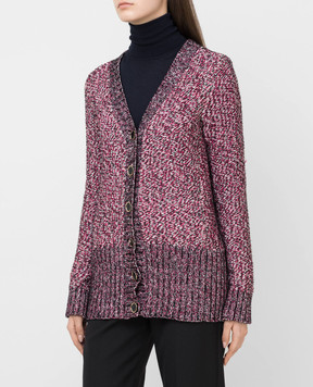 Lanvin Burgundy cardigan RWJA3701MM02