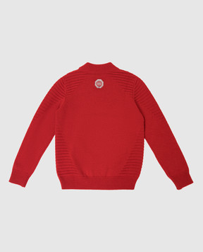 Stefano Ricci Patterned cashmere sweater for children KYS8303L10SY6483