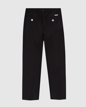 Stefano Ricci Checked wool trousers for children YAT7400040HCMF
