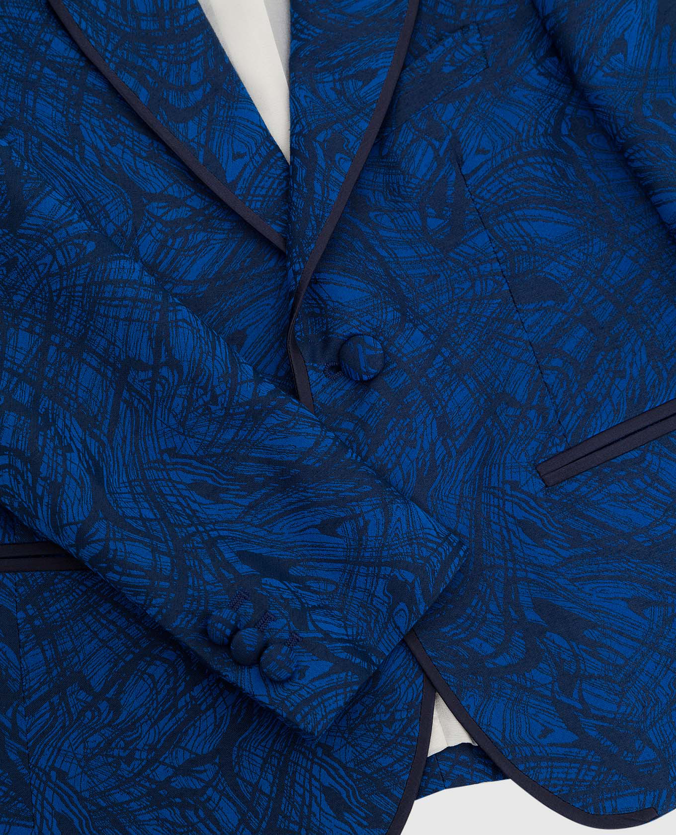 

Patterned silk jacket for children Stefano Ricci, Blue