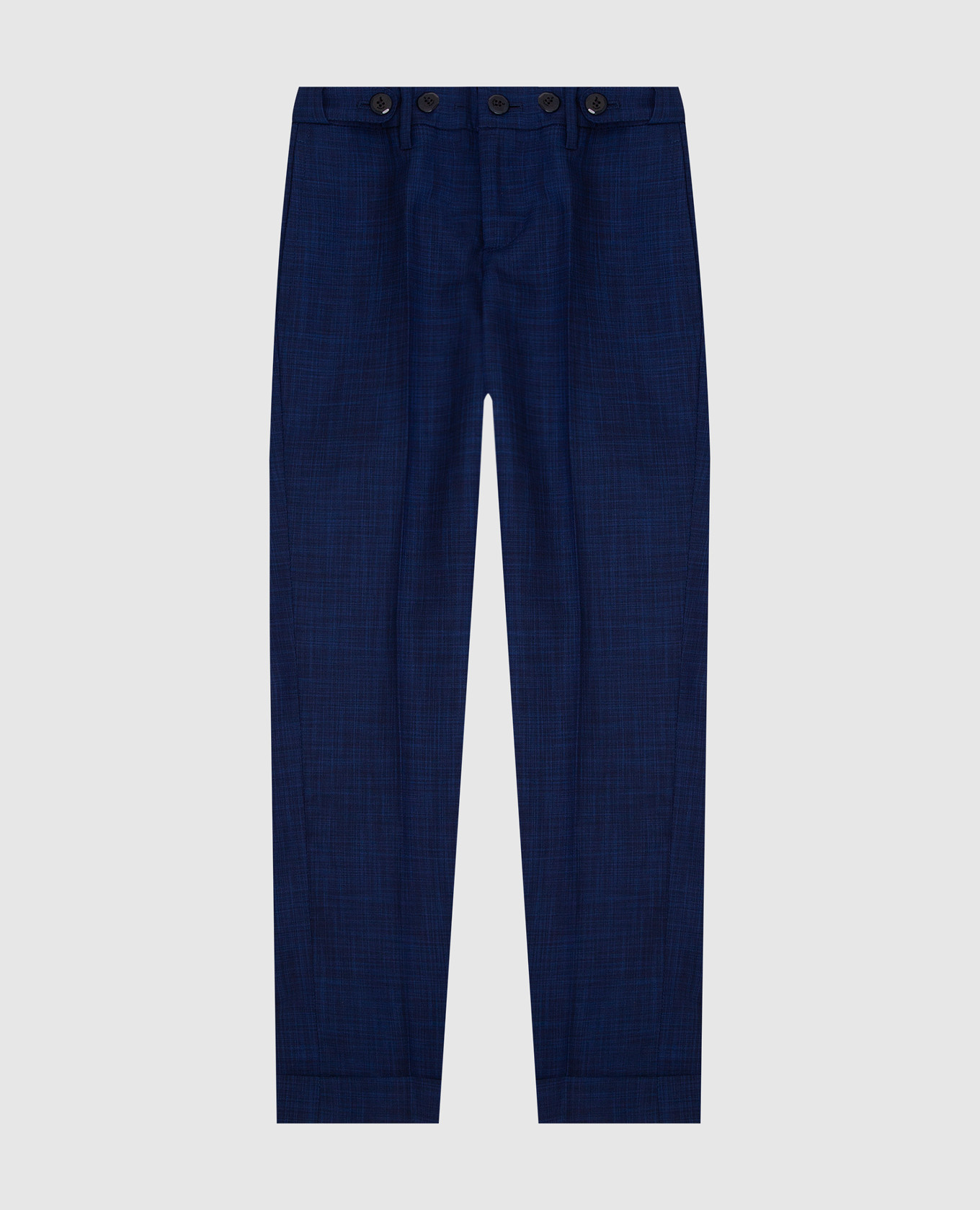 

Children's trousers in patterned wool and silk Stefano Ricci, Blue