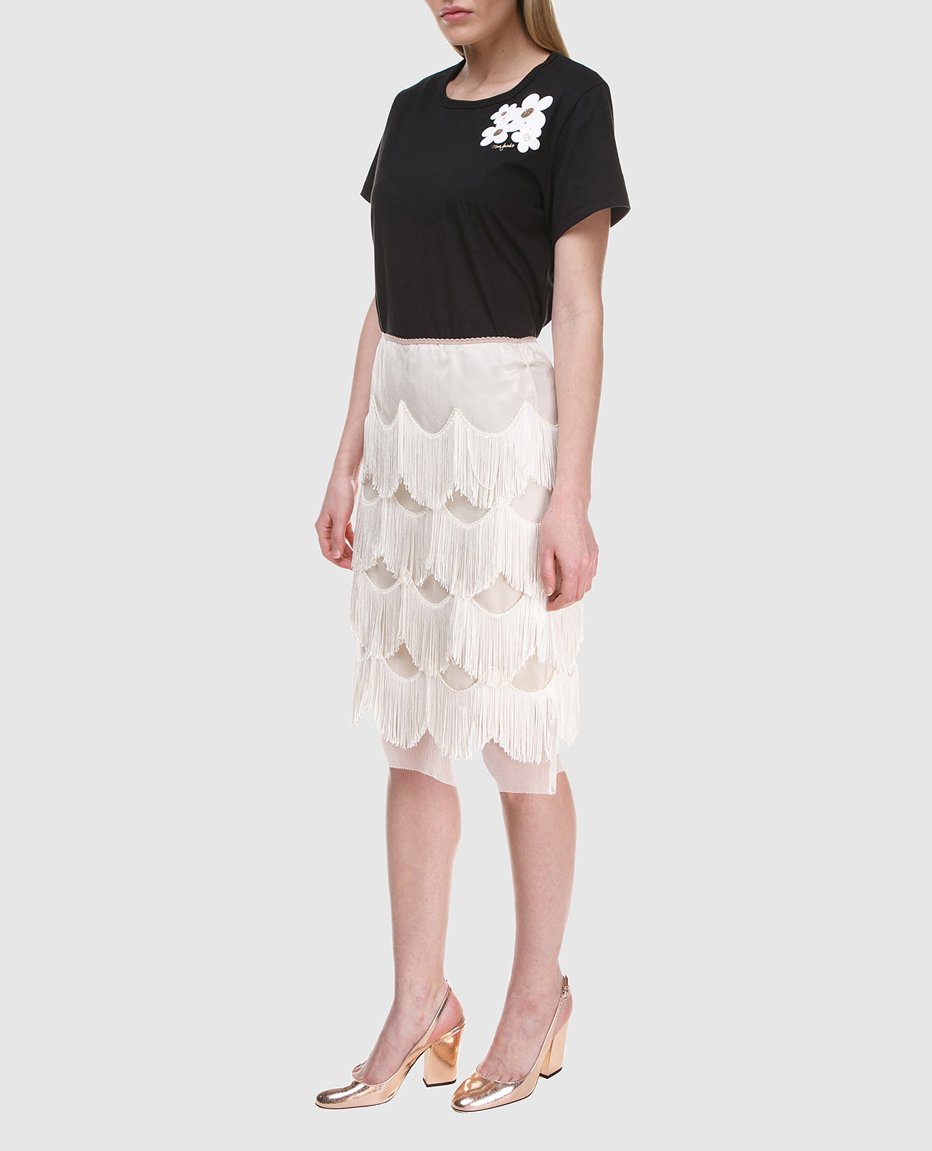 

Beige fringe skirt Marc Jacobs